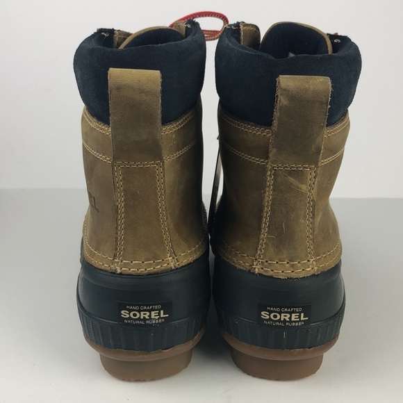 Sorel Cheyanne Lace Full Grain Men’s Rain / Snow Rubber Duck Boots - Picture 4 of 13